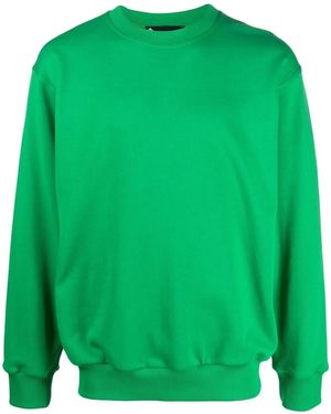 Styland Sudadera de algodón orgánico con cuello redondo de x notRainProof - Verde
