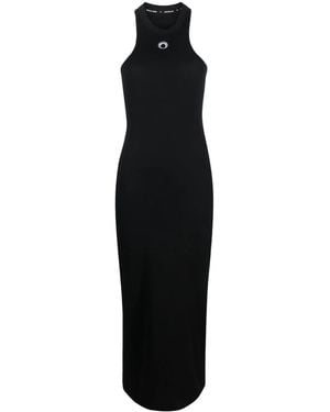 Marine Serre Crescent Moon Racerback Dress - Black