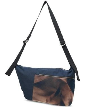 JiyongKim Sun-Bleached Messenger Bag - Blue