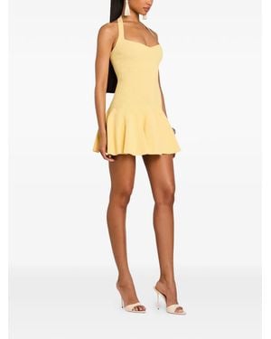 retroféte Robe Courte Laurenza À Dos Nu - Natural