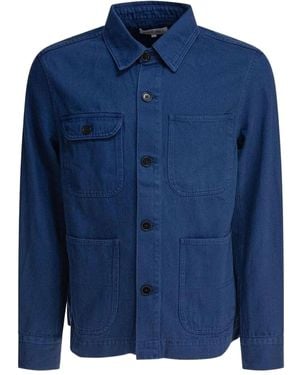 Alex Mill Hemd mit aufgesetzten Taschen - Blau