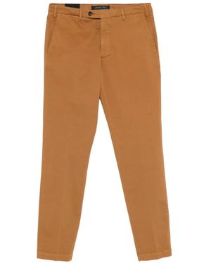 Michael Coal Belt-Loop Trousers - White