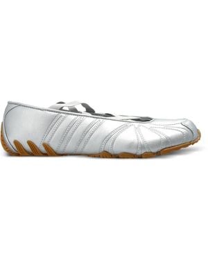 adidas Cross-Strap Ballet Flats - White
