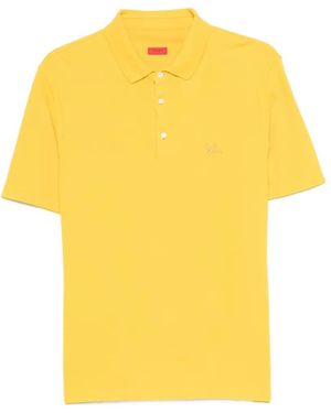 Isaia Polo Con Ricamo - Giallo