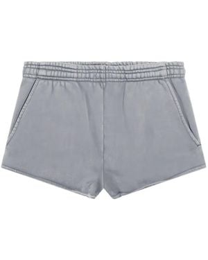 Entire studios Elastic-Waistband Track Shorts - Grey