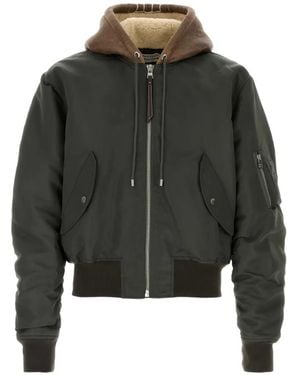 JW Anderson Hooded Bomber Jacket - Black