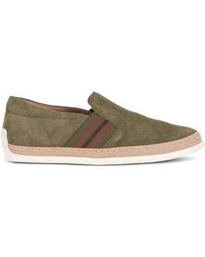 Tod's Braided-Trim Loafers - Green