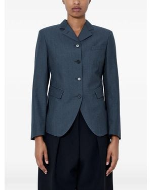 Jil Sander Single-Breasted Blazer - Blue