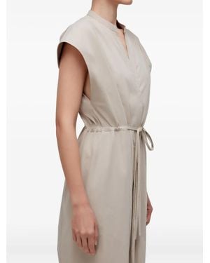 Osklen Cotton Drawstring Jumpsuit - Natural