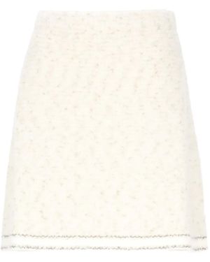 D.exterior Sequin Mini Skirt - Natural