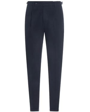 Berwich Buckle-Detail Tailored Trousers - Blue