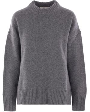 Co. Round-Neck Wool Cashmere Jumper - Grey