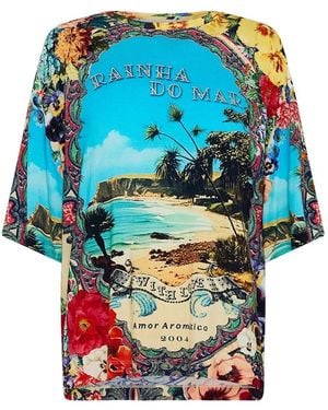 CAMILLA Bathing Bombshell Tシャツ - ブルー