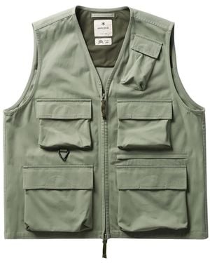 Snow Peak Takibi Herringbone Vest - Green