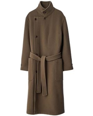 Lemaire Wrap Coat - Brown