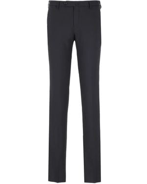 Incotex Logo-Motif Trousers - Blue