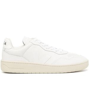 Veja V-10 Leather Trainer - White