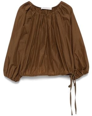 Philosophy Di Lorenzo Serafini Blusa Crop - Marrone