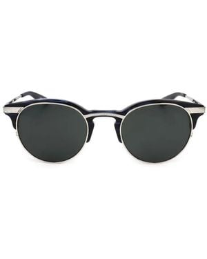 Barton Perreira Round-Frame Sunglasses - Black