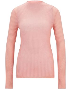 BOSS Maglione A Coste - Rosa