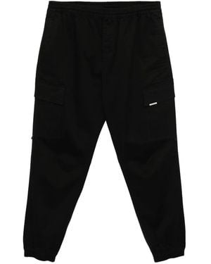 Represent Cuffed Cargo Trousers - Black