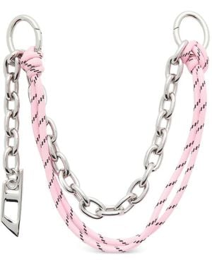 DIESEL Chain-D M Charm - Pink