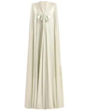 Gemy Maalouf Calligraphy-Embroidered Kaftan - White