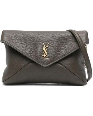 Saint Laurent Cassandre Envelope Tas - Grijs