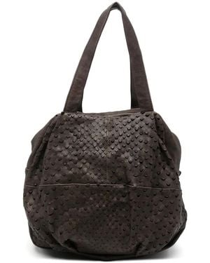 Mialuis Riri Taipan Leather Shoulder Bag - Black