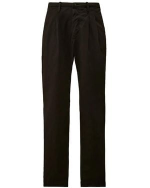 C.P. Company Cotton Gabardine Loose Trousers - Black
