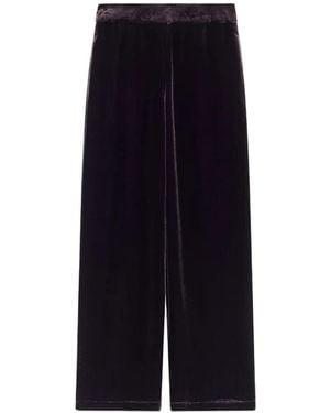 Momoní Pascal Pleated Velvet Pants - Blue