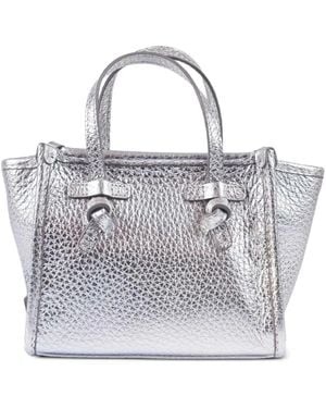 Gianni Chiarini Textured-Leather Top-Handle Bag - White