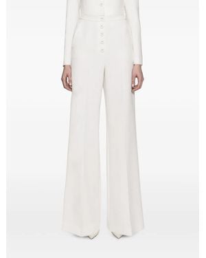 Nissa High-Waist Wide-Leg Pants - White