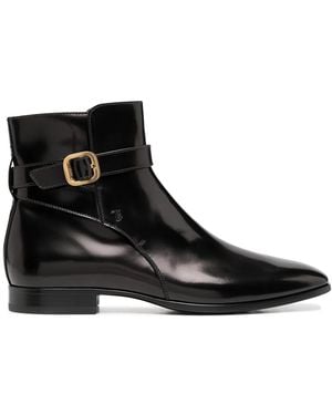 Tod's Buckle-Detail Ankle Boots - Black
