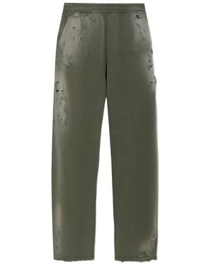 DIESEL Joggingbroek Met Gerafeld Effect - Groen