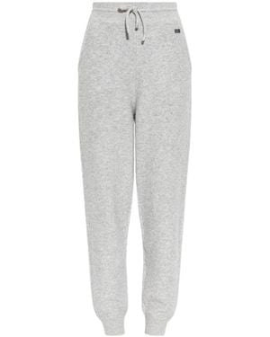 Victoria Beckham Cuffed Track Trousers - Grey