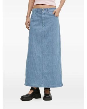 Résumé Wave-Pattern Maxi Skirt - Blue