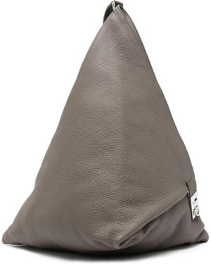 Ferragamo Gancini-buckle Leather Shoulder Bag - グレー