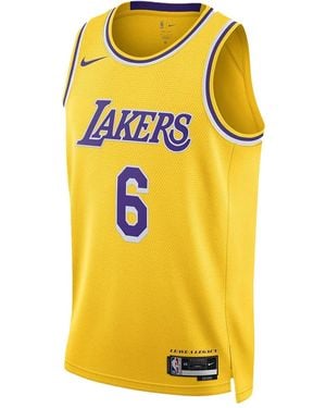 Nike Nba La Lakers Icon Edition Lebron James 2022/23 Jersey - Yellow