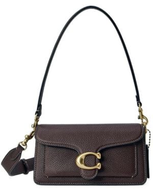 COACH Tabby Leather Shoulder Bag - Black