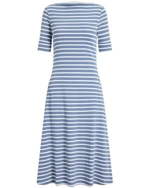 Ralph Lauren Striped Short-Sleeve Dress - Blue