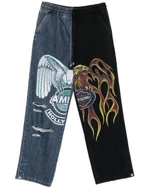 Amiri Printed Jeans - White