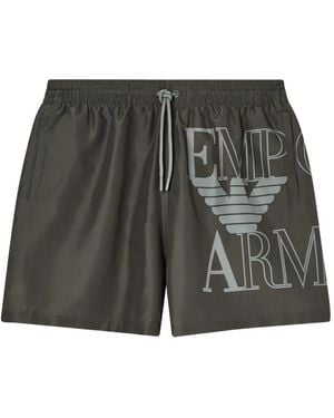 Emporio Armani Boxer Con Logo - Grigio