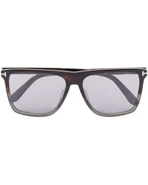Tom Ford Ft0832 Rectangular Sunglasses - Grey