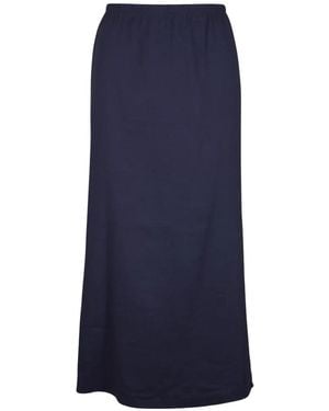 Peter Cohen Side-Slit Midi Skirt - Blue