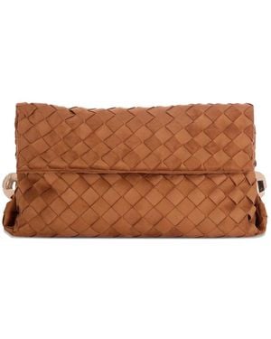 Liu Jo Woven-Design Clutch Bag - Brown