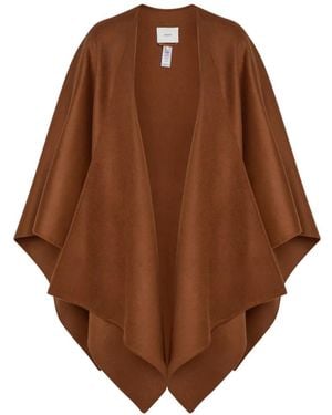JOSEPH Cassidy Cape Coat - Brown