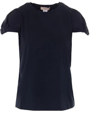 Twinset Crew Neck Short-Seeve T-Shirt - Blue