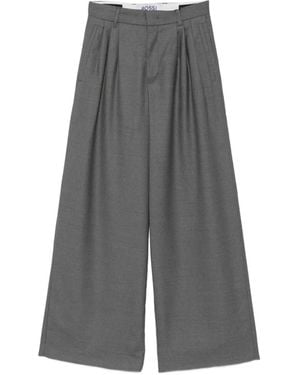 Rossi Weite Zeyn Hose Mit Falten - Grau