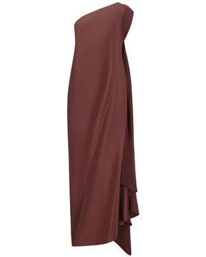 Stephan Janson One-Shoulder Draped Maxi Dress - Purple